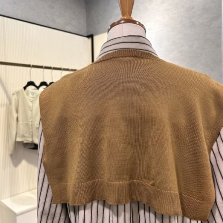 케이프 셋트 배색 셔츠