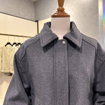 모혼방 밴딩 집업 재킷