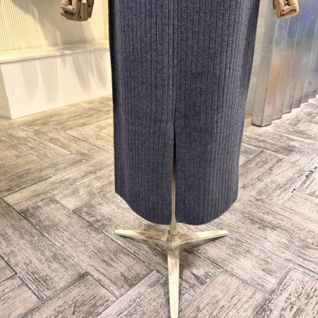 밴딩 포켓 니트 롱 스커트