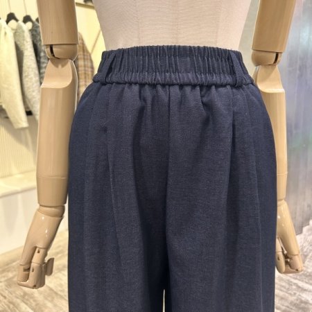 밴딩 와이드 캐주얼 팬츠