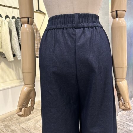 밴딩 와이드 캐주얼 팬츠