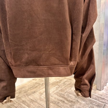 페이크 스웨이드 집업 점퍼