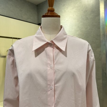 크롭 카라 셔츠