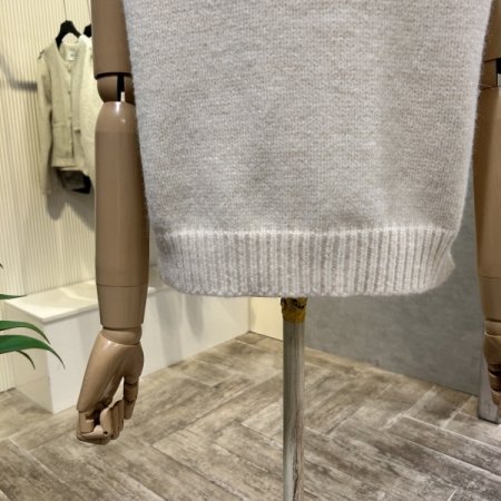 집업 꽈배기 니트 베스트