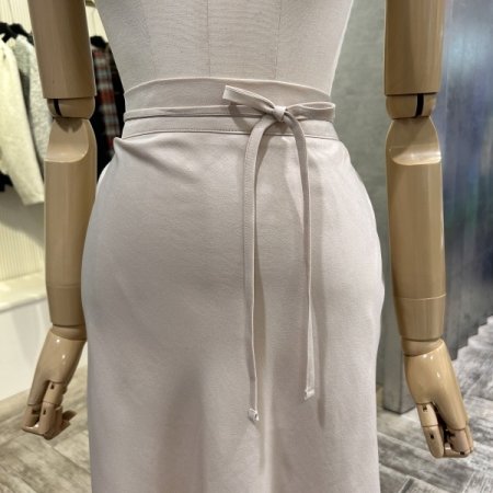 스트랩 백 밴딩 롱 스커트