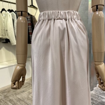 스트랩 백 밴딩 롱 스커트