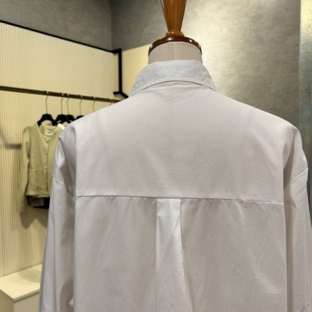 단추 카라 크롭 셔츠