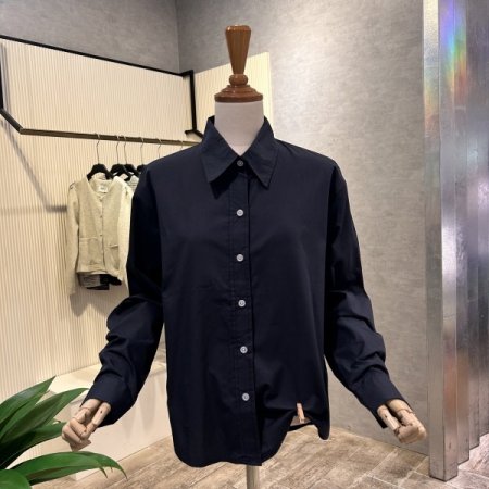 박시 언발 카라 셔츠