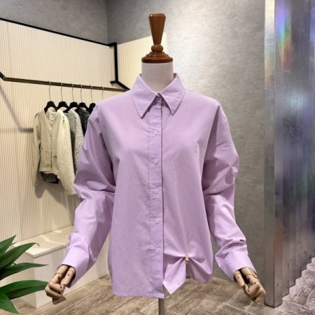 박시 언발 카라 셔츠