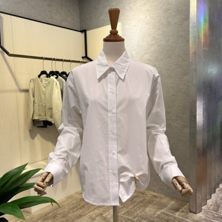 박시 언발 카라 셔츠