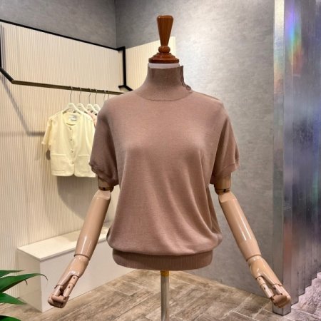 하이넥 나그랑 단추 니트