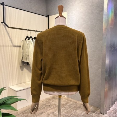 짜임 배색 단추 가디건