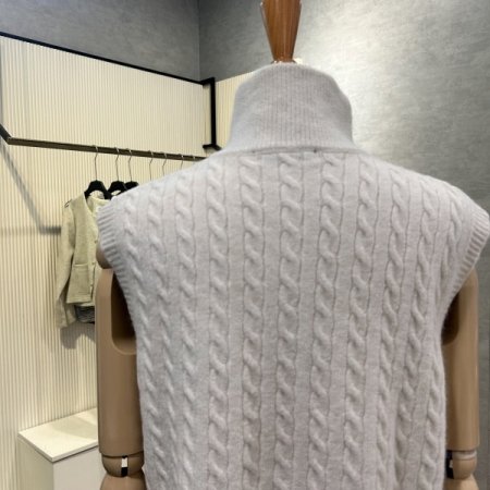 집업 하이넥 꽈배기 베스트