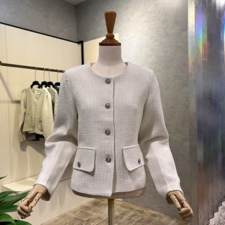 라운드 트위드 자켓