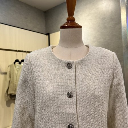 라운드 트위드 자켓