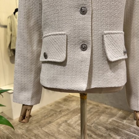 라운드 트위드 자켓