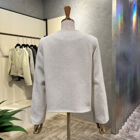 라운드 트위드 자켓