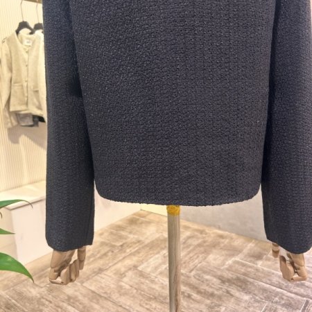 트위드 라운드 자켓