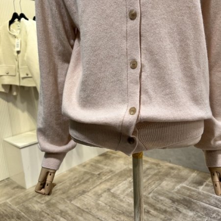 V넥 캐시미어 혼방 가디건