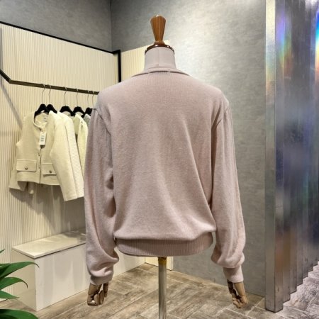 V넥 캐시미어 혼방 가디건