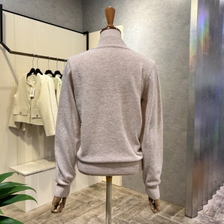 반폴라 알파카 혼방 니트