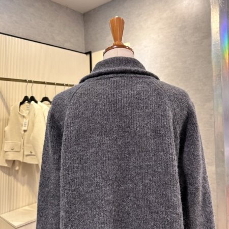 집업 하이넥 니트 가디건