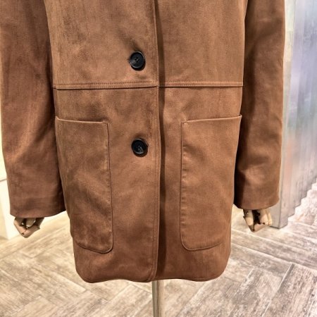 싱글 스웨이드 카라 자켓