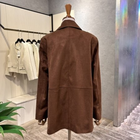 싱글 스웨이드 카라 자켓