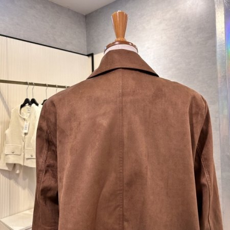 싱글 스웨이드 카라 자켓