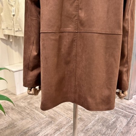 싱글 스웨이드 카라 자켓