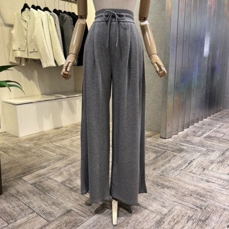 스트랩 투턱 캐주얼 팬츠