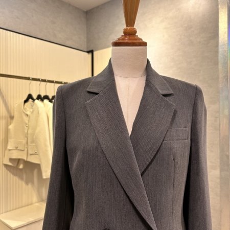 뒤트임 카라 셋업 자켓