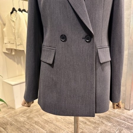 뒤트임 카라 셋업 자켓