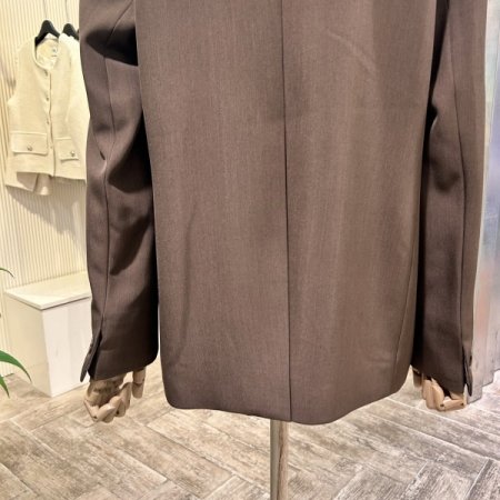 체크 롤업 소매 정장 자켓