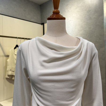 크롭 셔링 티셔츠