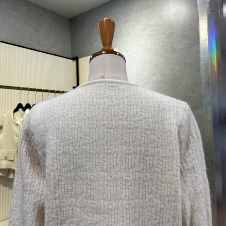 크롭 사선 집업 가디건