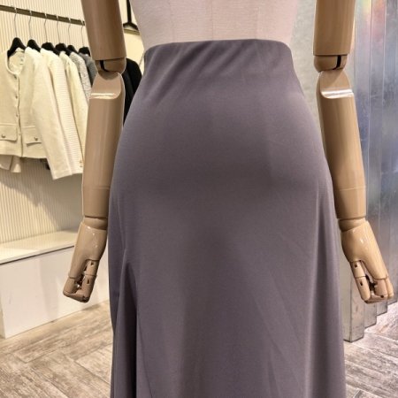 레이스 언발 밴딩 스커트