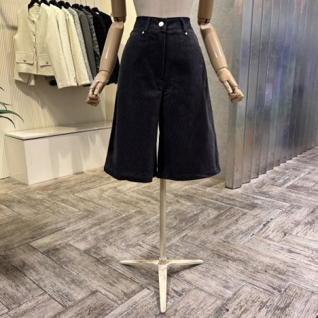 코듀로이 미디 와이드 팬츠