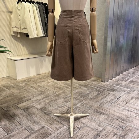 코듀로이 미디 와이드 팬츠