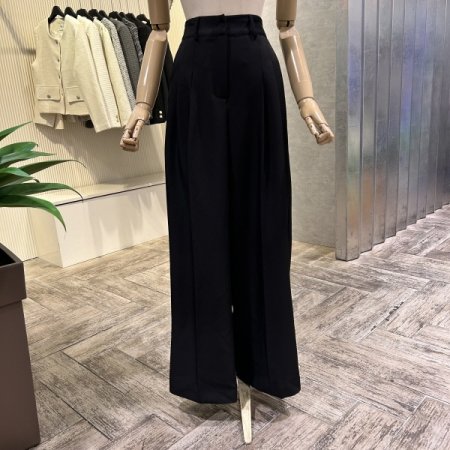 와이드 투턱 정장 팬츠