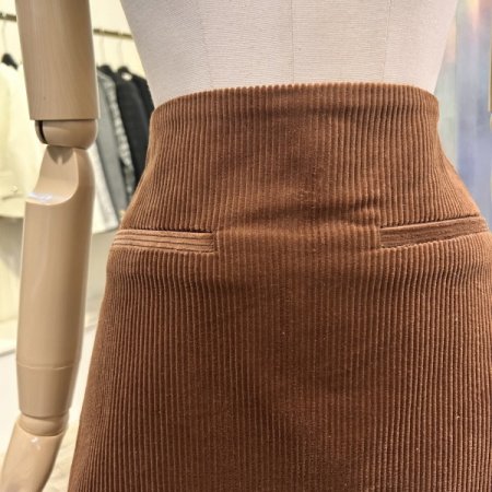 A라인 골덴 미니 스커트