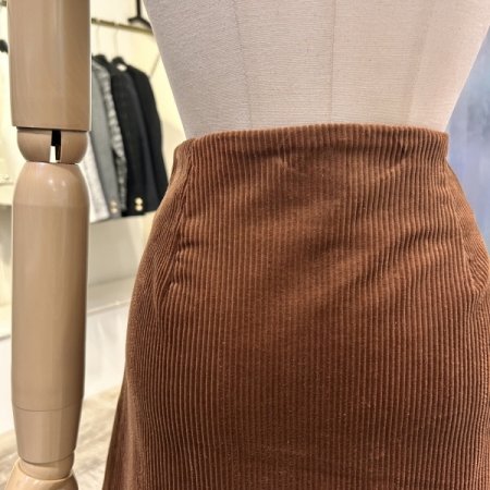 A라인 골덴 미니 스커트