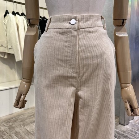 백 밴딩 코듀로이 일자 팬츠