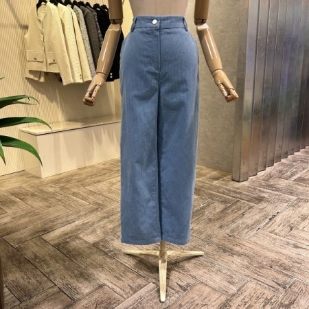 백 밴딩 코듀로이 일자 팬츠