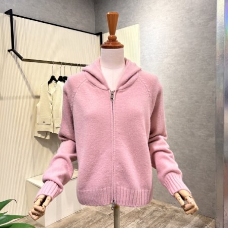 집업 후드 니트 가디건