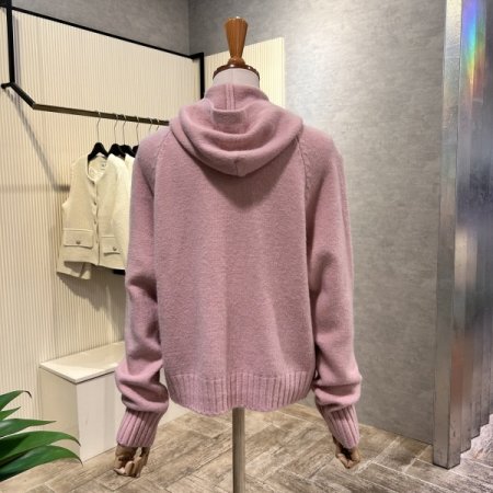 집업 후드 니트 가디건