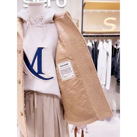 오버핏 퀼팅안감 뽀글이 점퍼