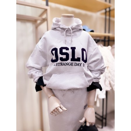 OSLO 후로피 PRINT 후드맨투맨