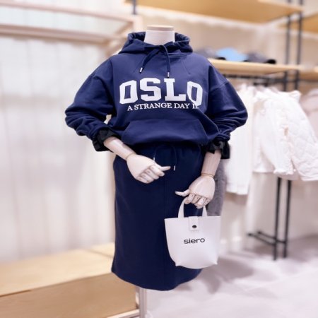 OSLO PRINT 후드 맨투맨