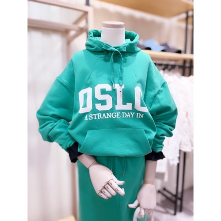 OSLO PRINT 후드 맨투맨